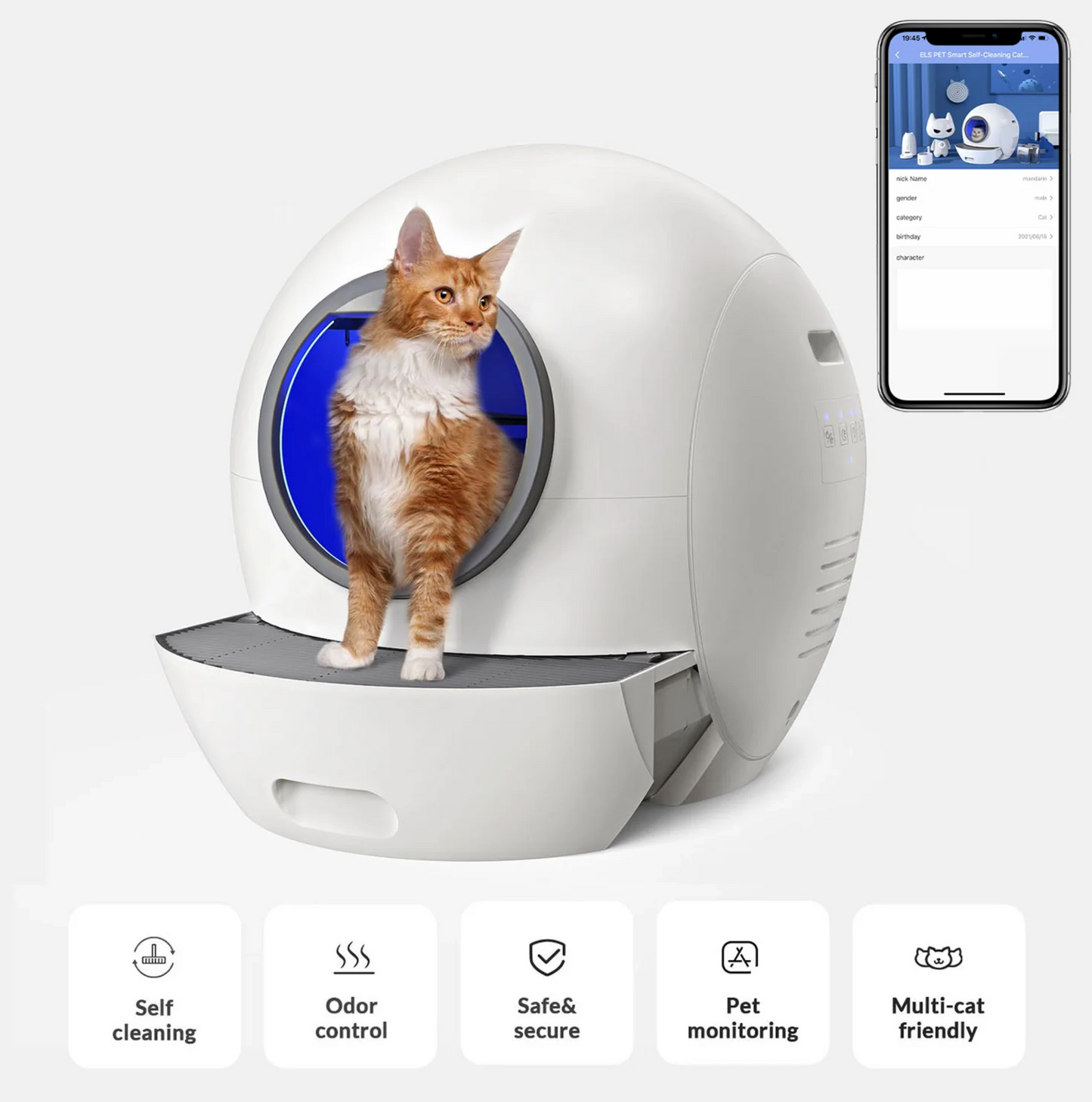 Автоматична котешка тоалетна ELS PЕТ